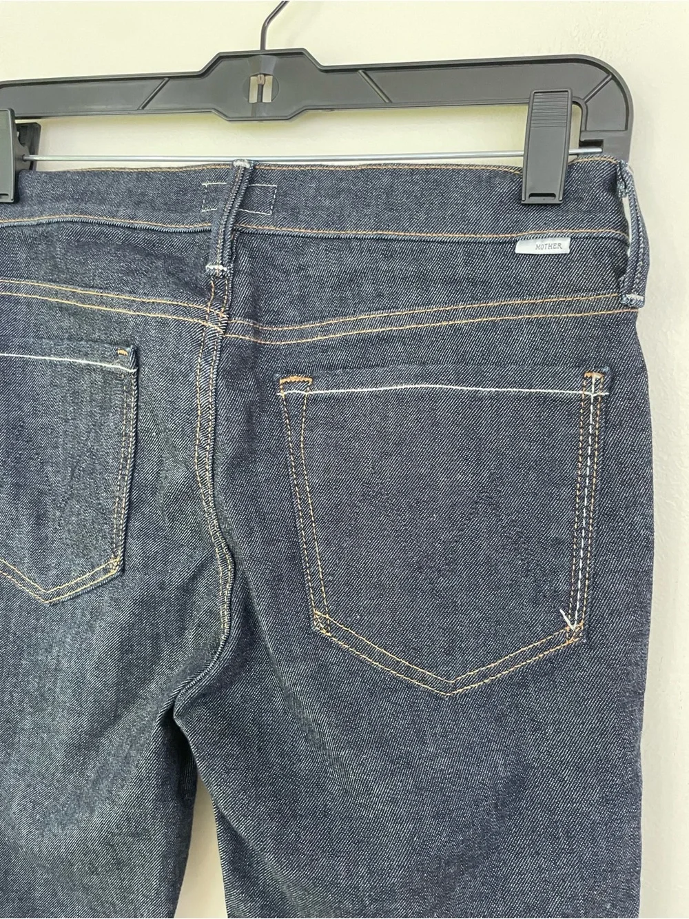 MOTHER The Looker Crop in To Tough To Tame Midnight Storm Dark Wash Jeans sz 27